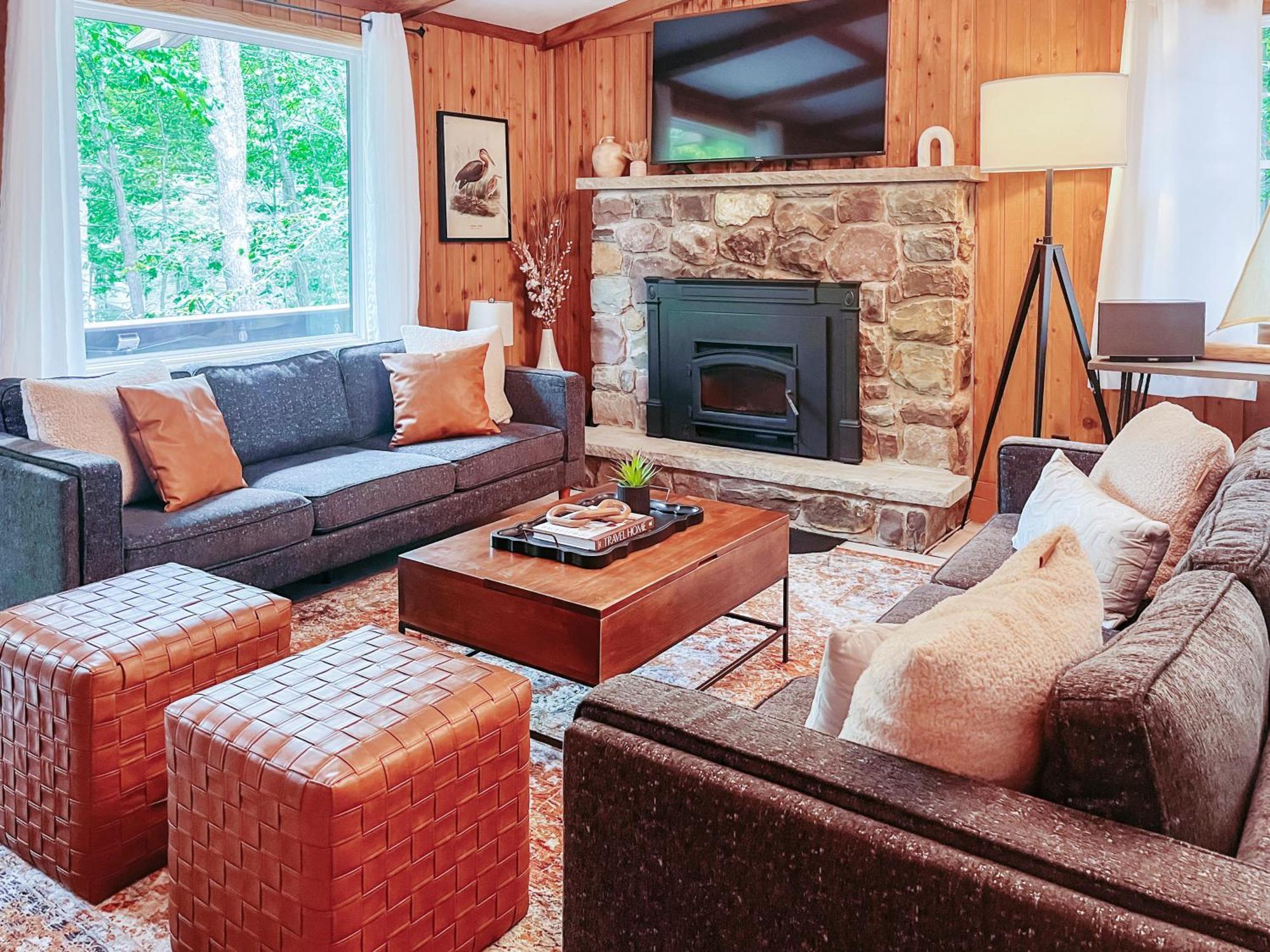 Stylish And Cozy Cabin, Walking Distance To Big Bass Lake Gouldsboro Ngoại thất bức ảnh